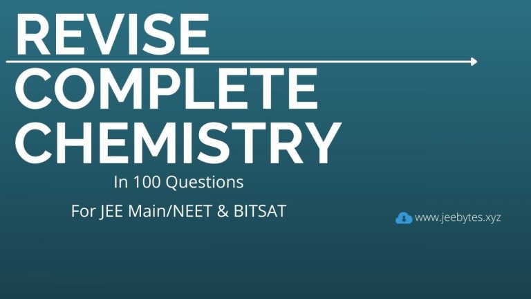 Revise Complete chemistry in just 100 questions free pdf download