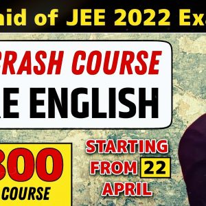 Physicswallah JEE Crash Course (Pure English Batch) Complete Details