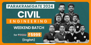 PW  Parakram Batch for GATE 2024(Civil Engineering)