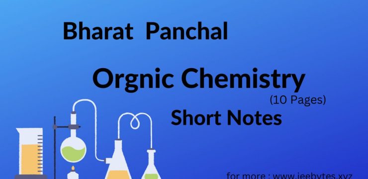 Bharat Panchal sir (Chemistry Guruji) Complete Class 12 Organic Chemistry Short Notes 7 Days Pledge of OC for Boards 2023